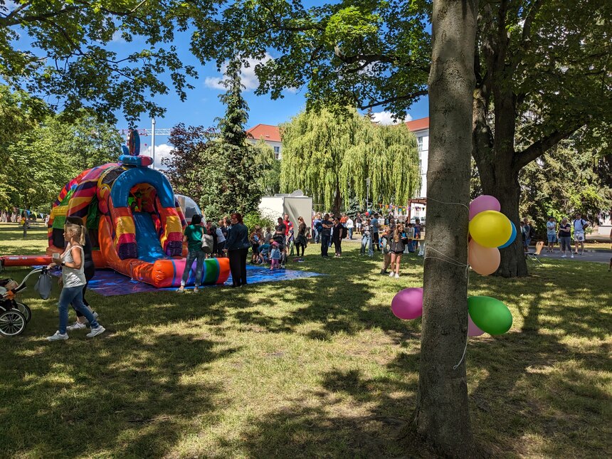 Hüpfburg Sommerfest